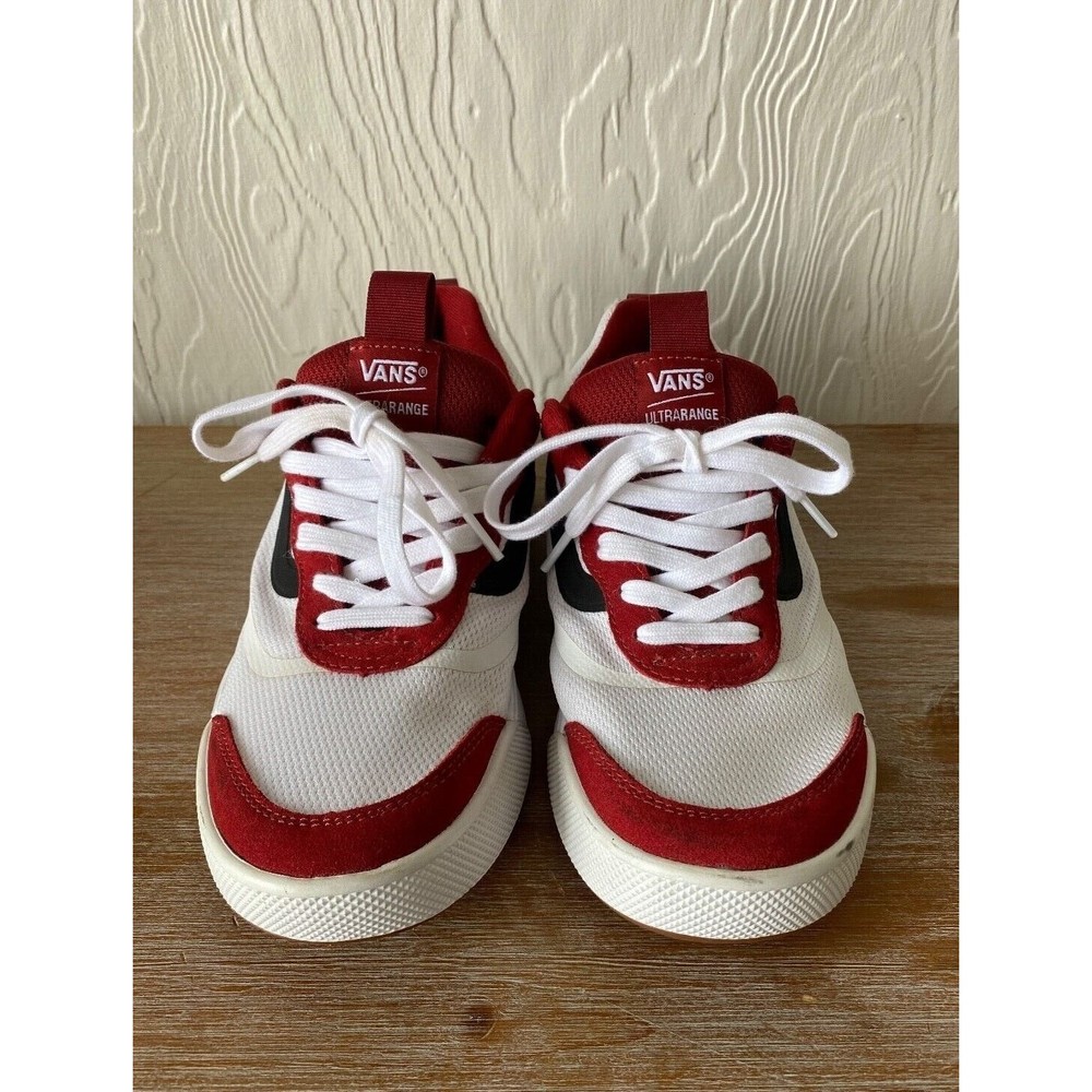 Vans Women's Red and White Sneakers - Picture 3 of 16